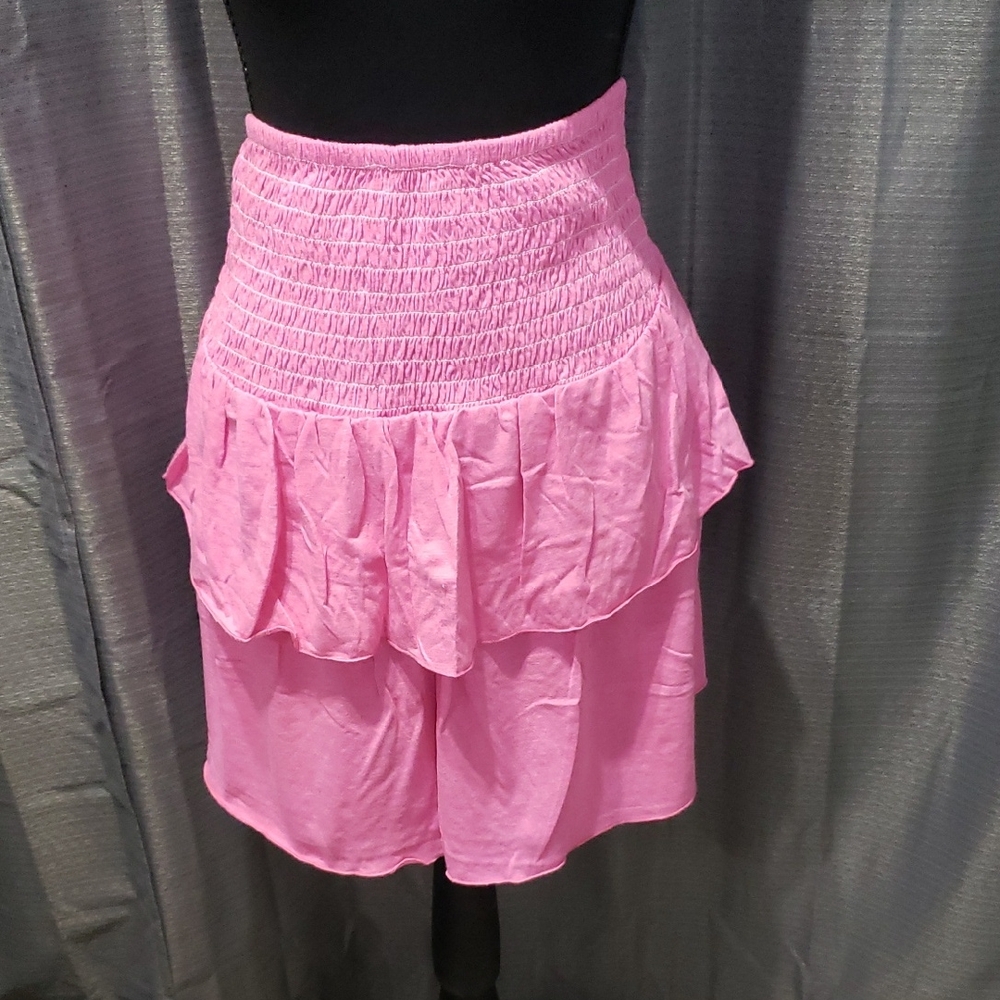 Simply Southern Pink Ruffled Women's Skirt